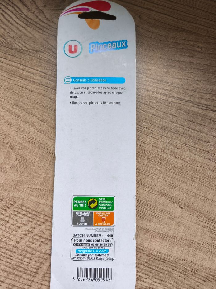 Lot de 3 pinceaux nylon - photo numéro 3