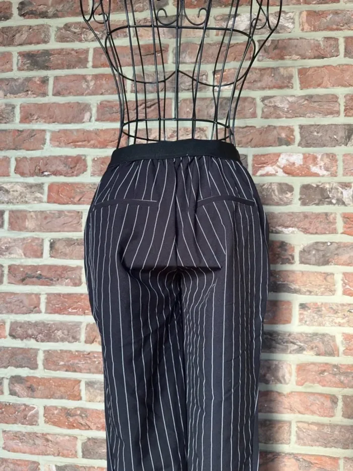 Pantalon droit ligne noir et blanc Lefties Taille XS / 34 - photo numéro 8