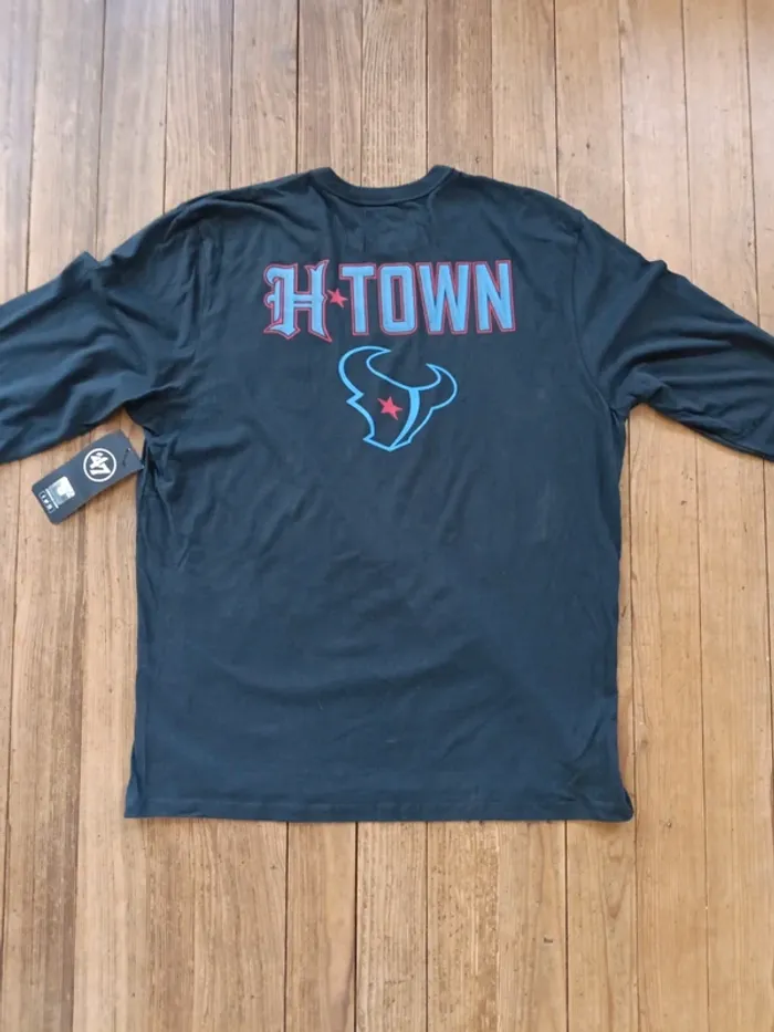 T-shirt manches longues NFL Pro us Houston Texans H-town -XL - photo numéro 2