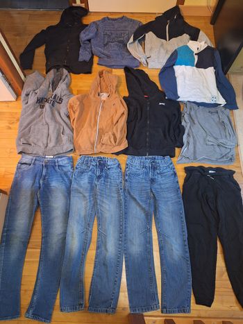 Lot vêtements ado garçon 12 ans et plusieurs 14 ans 