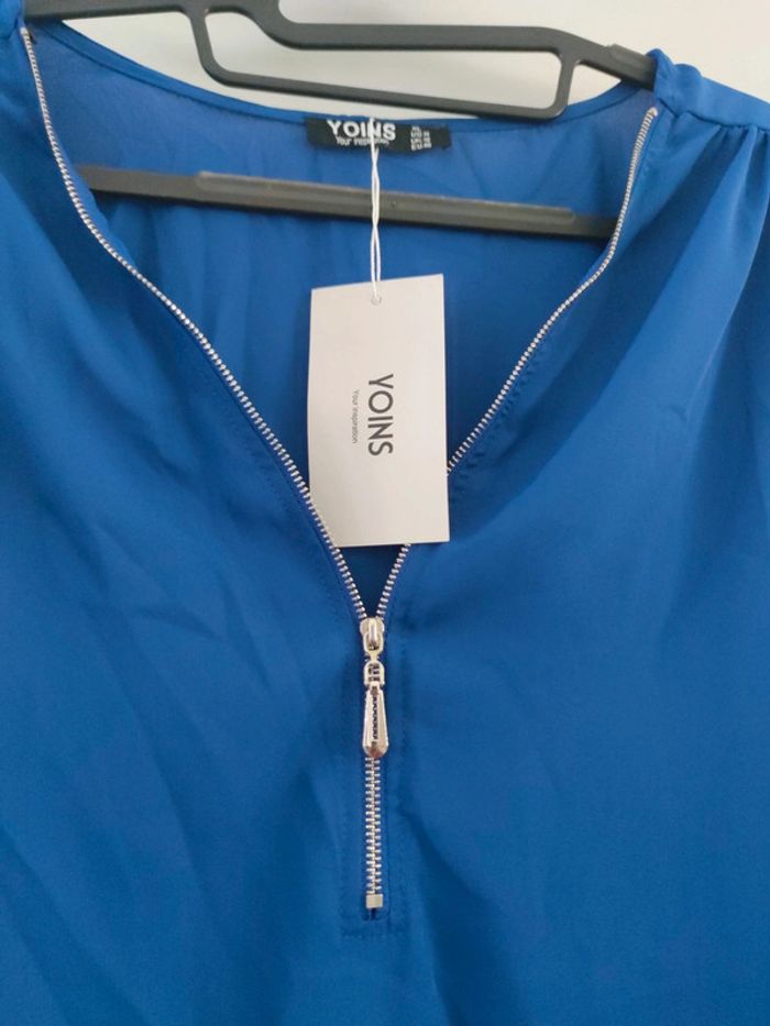 Blouse bleu électrique yoins taille xl neuf - photo numéro 2