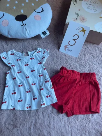Ensemble tee shirt +short 3m