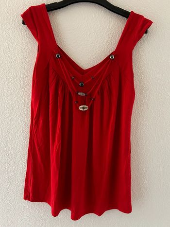 Débardeur rouge TU