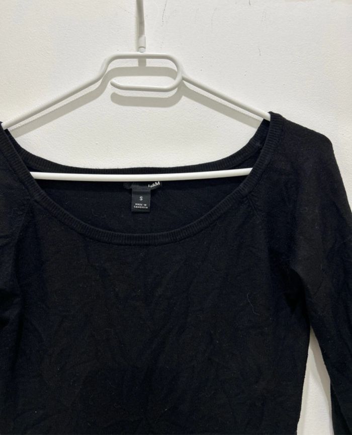 Haut top Court H&M taille S Noir - photo numéro 4