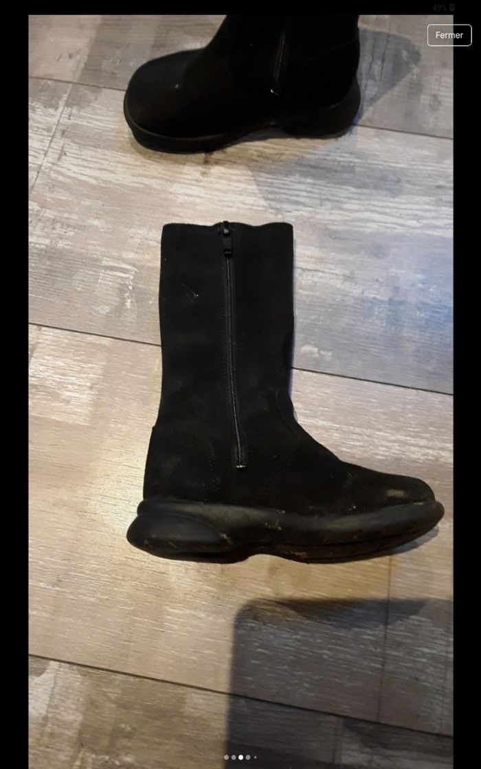 Botte noir avec fleur - photo numéro 3