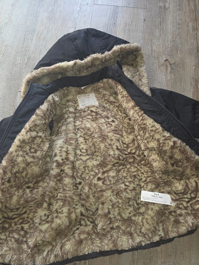 Manteau - doudoune fille tao - tape a l'œil taille 36 mois - 3 ans noir - photo numéro 3