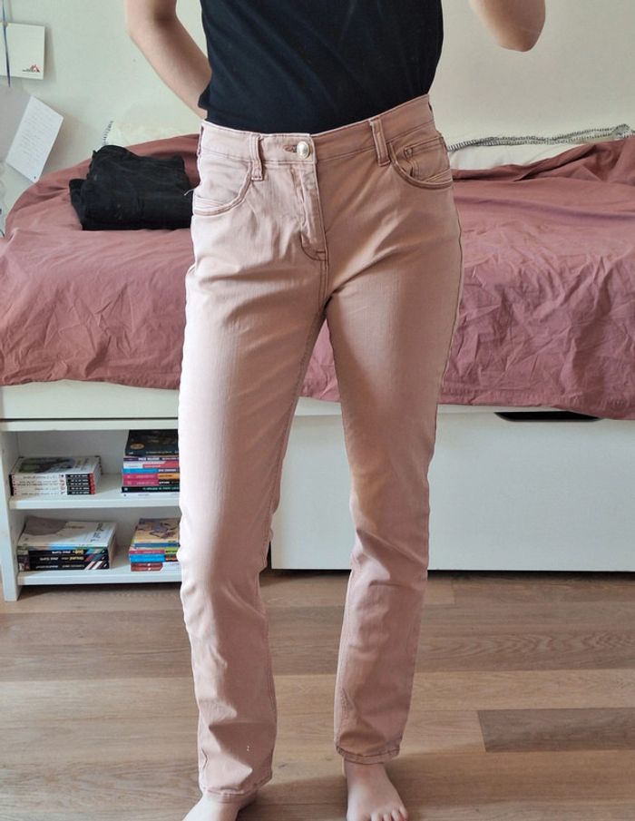 Jean vieux rose Love Denim femme 40 L