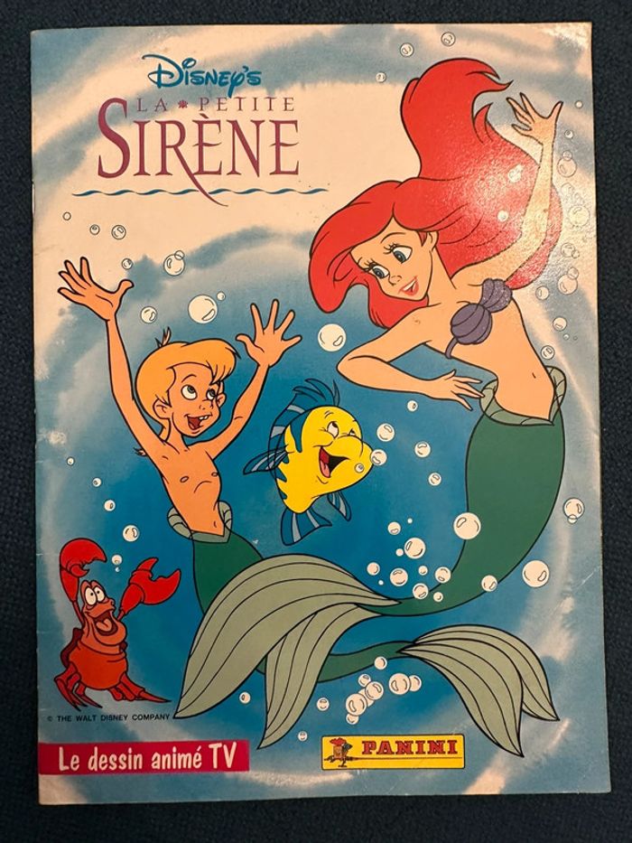 Album livre Panini complet stickers autocollants Disney La petite sirène le dessin animé TV