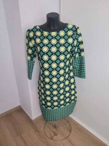 Robe motifs vert