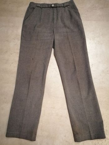pantalon gris avec ceinture Taille 38 Zara