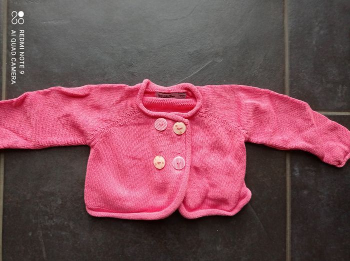 Gilet fille mi-saison, Tape à l'oeil, taille 9 mois - photo numéro 1