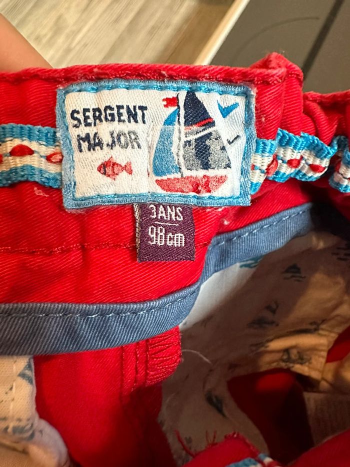 Short rouge garçon 3 ans Sergent Major - photo numéro 6