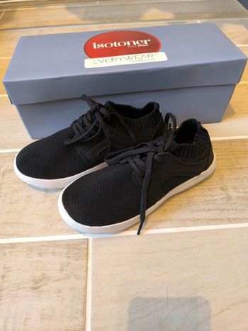 Baskets Isotoner noires Everywear - Taille 36 neuves