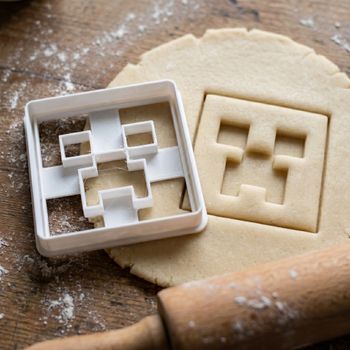 Emporte-pièce Visage Creeper style Minecraft Découpoir Biscuits Pâte à Sucre