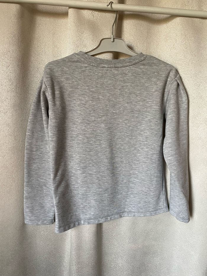 Pull sweat gris sequins argentés 8 ans Okaidi - photo numéro 6