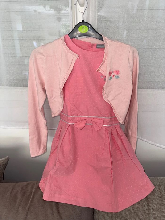 Robe et boléro cérémonie sergent major fille 9 ans