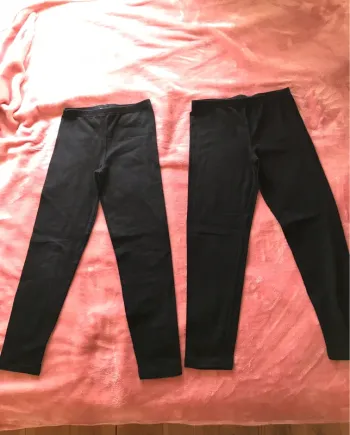 Lot de 2 leggings noires 8 ans