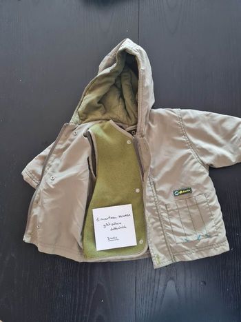 manteau +gilet polaire detachable