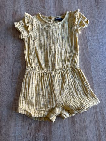 Combi short in extenso jaune