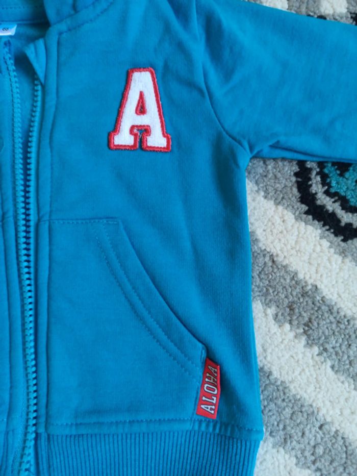 Gilet zippé à capuche NEUF - Taille 9 mois - photo numéro 3