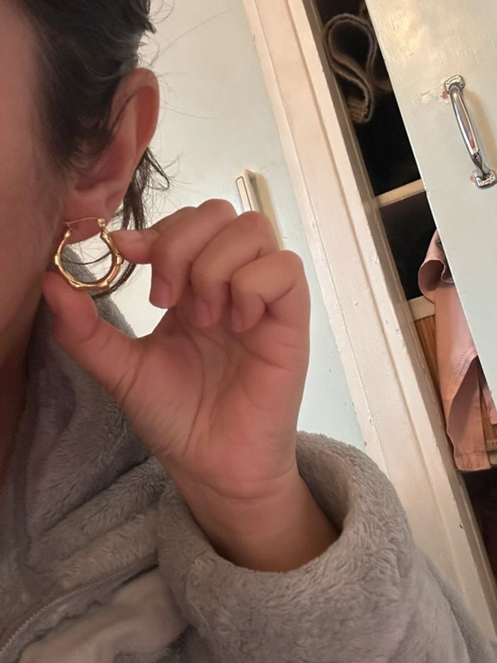 Boucles d’oreilles en acier inoxydable - photo numéro 2