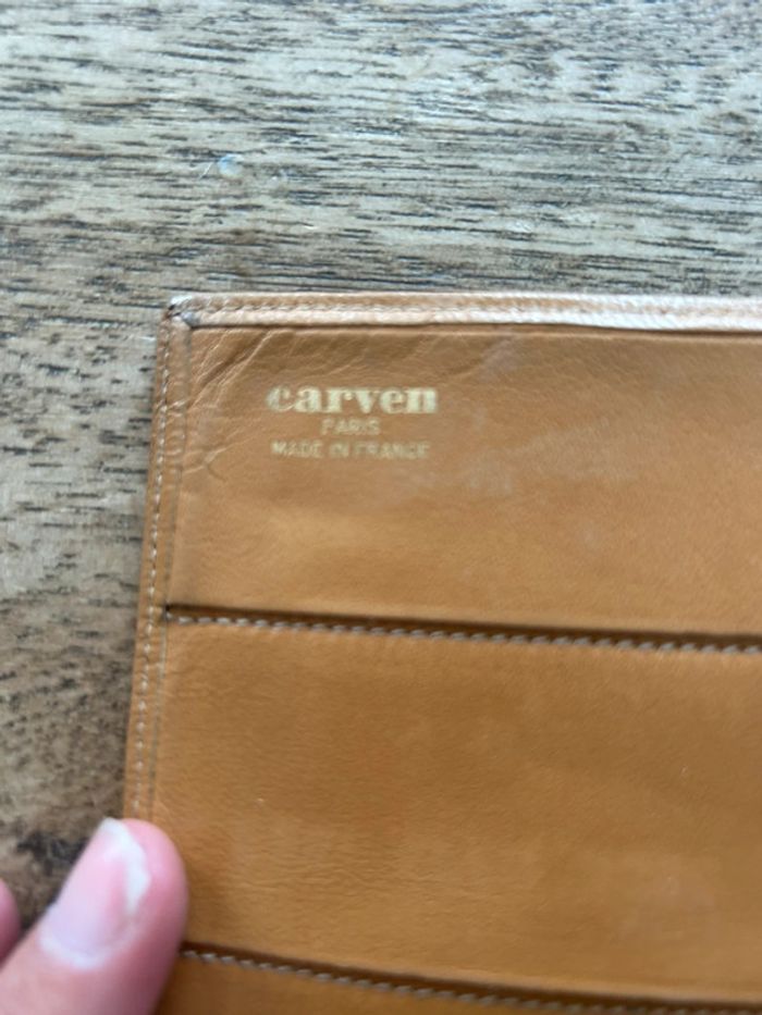 Portefeuille carven en cuir vintage - photo numéro 4
