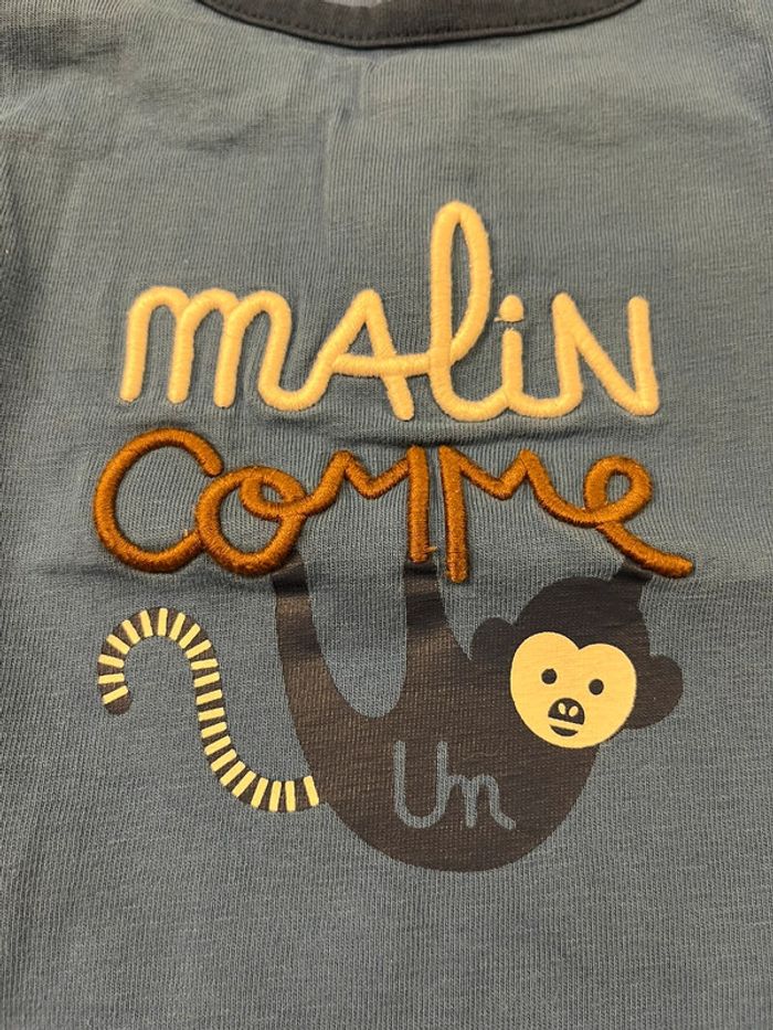 Teeshirt manches courtes obaibi taille 6 mois - photo numéro 2