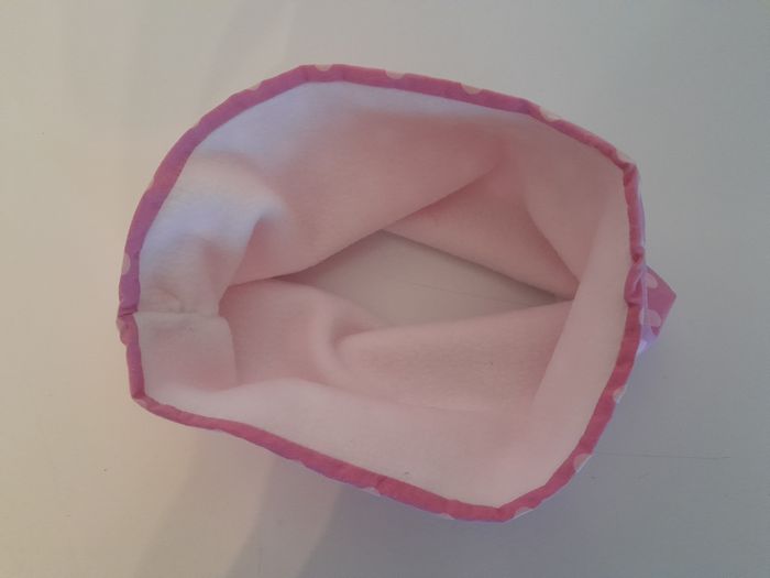 Tour de coup snood polaire blanc et rose à pois 6-10ans - photo numéro 2