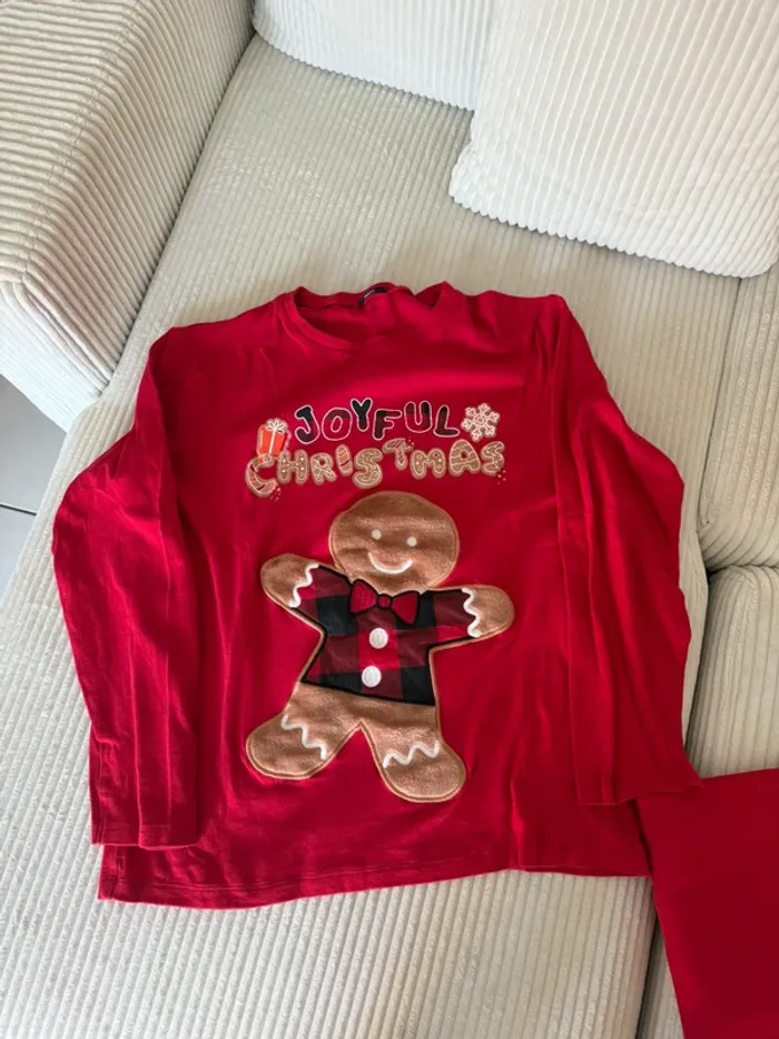 Pyjama de Noël Tezenis rouge - photo numéro 2