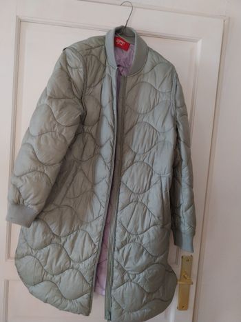 Doudoune Esprit kaki clair longueur genoux