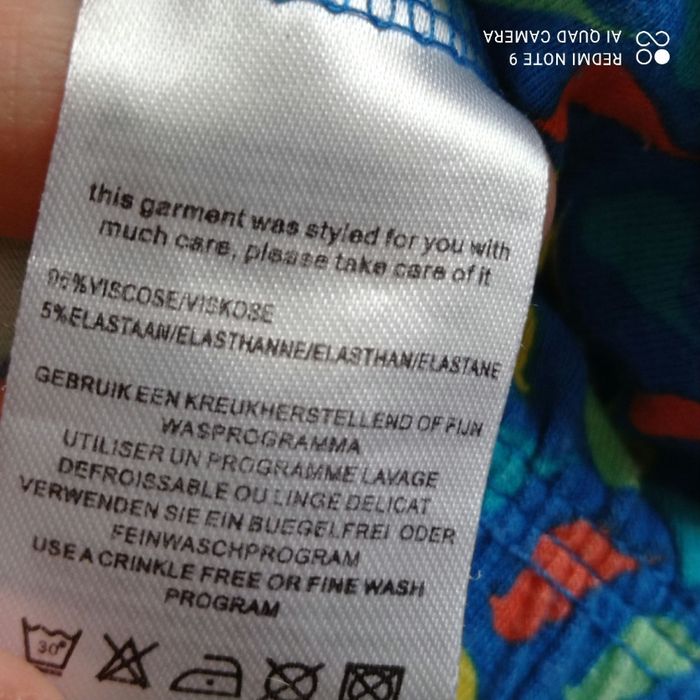 Combinaison bleue motif oiseaux 4ans - photo numéro 8