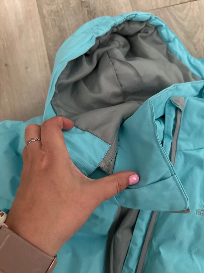 Manteau hiver long bleu clair 7 8 ans trespass - photo numéro 3