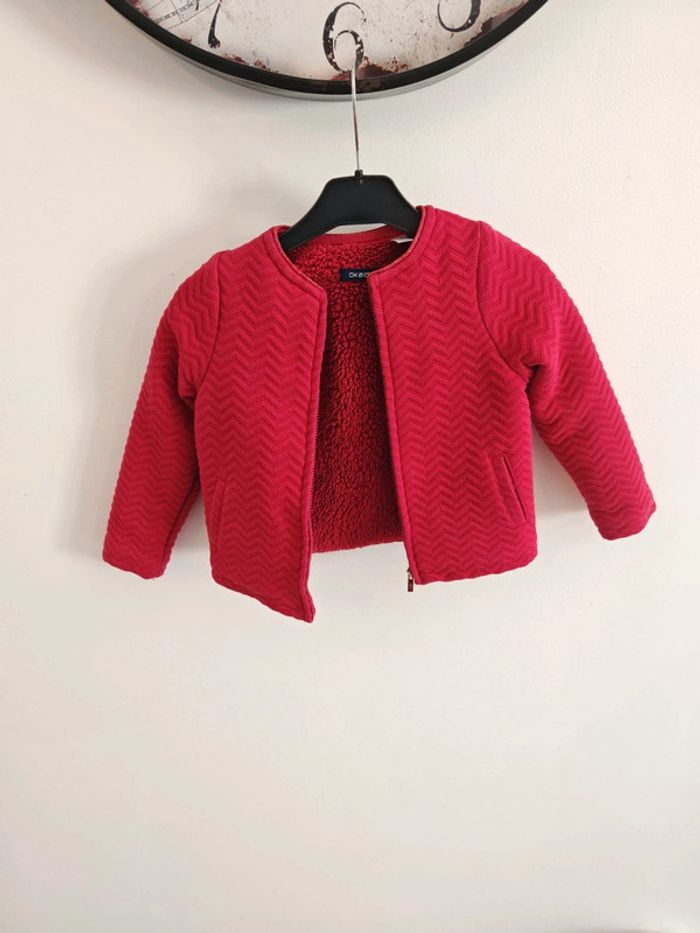 Gilet rose fushia épais 3 ans - photo numéro 3