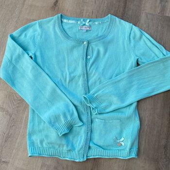 Gilet fin bleu turquoise
