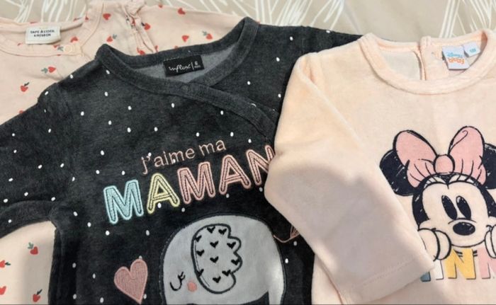 Lot de 3 pyjama bébé fille 6 mois - photo numéro 2