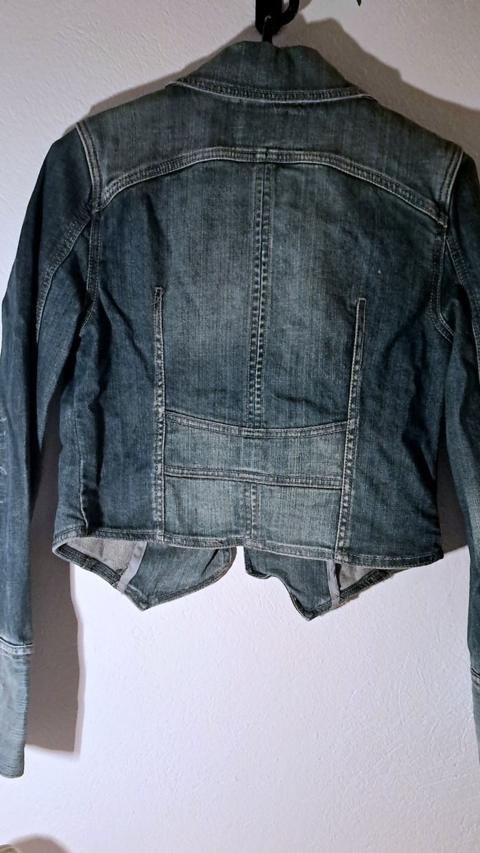 Veste en jean courte – Style blazer - photo numéro 7