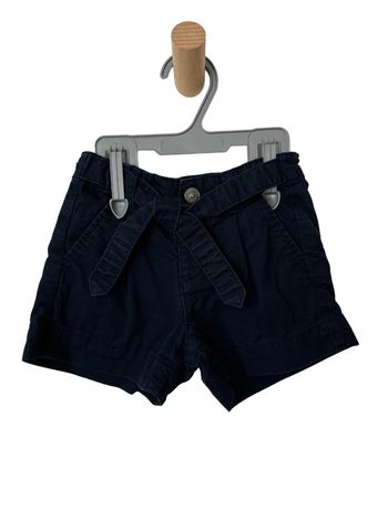 Short bleu marine avec ceinture décorative à nouer - Kiabi fille 3 ans