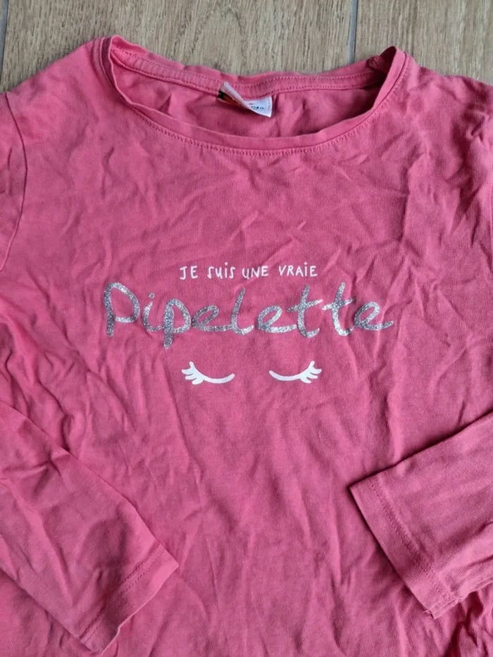 T-shirt manches longues tape à l'oeil 6 ans très bon état - photo numéro 2