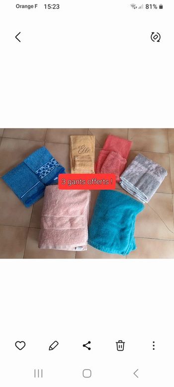 Serviettes de bain
