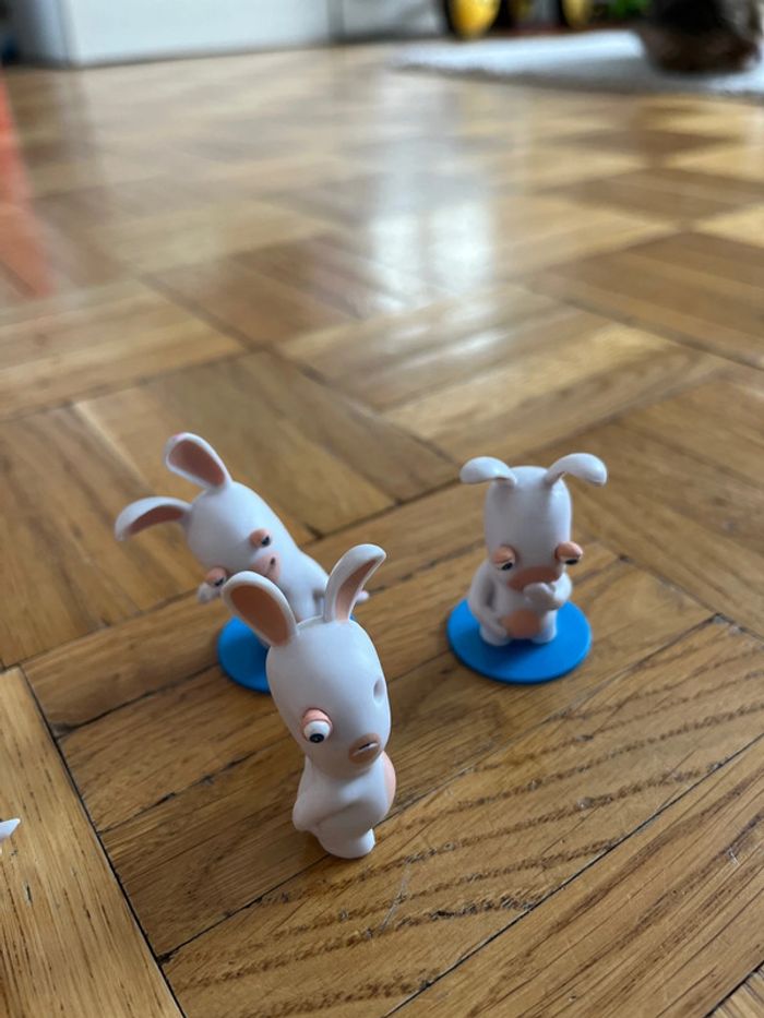 Six figurines lapins crétins, 5 cm - photo numéro 4