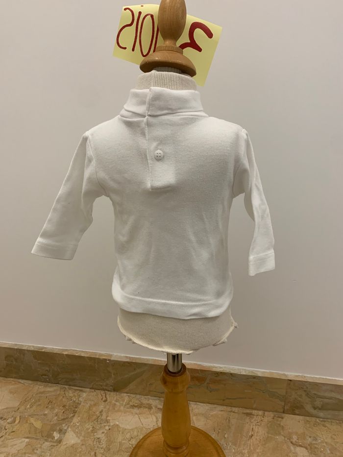 T shirt 3 mois manches longues col roulé - photo numéro 2