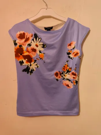 Sublime top / haut vintage lilas mango taille 36 ou S