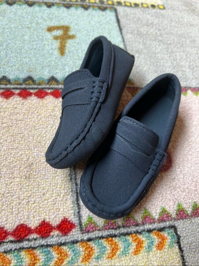 👞 Mocassins garçon bleu marine – Taille 28 👞