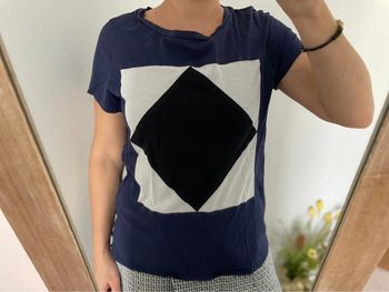 TEE shirt marine femme