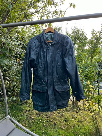 Blouson cuir 3/4 cuir d agneau T 48