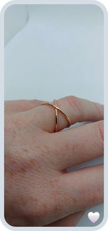 Magnifique bague dorée
