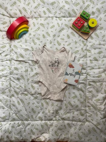 body manches courtes beige disney 0/3 mois primark