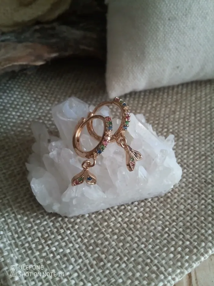 Petites créoles queues de baleines / sirènes