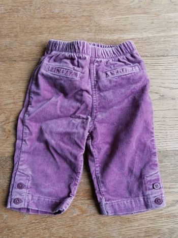 Pantalon velour tex baby 3mois