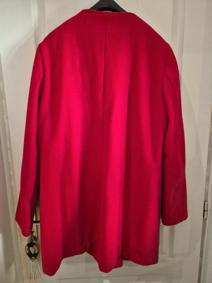 Manteau rouge #mango L - photo numéro 9